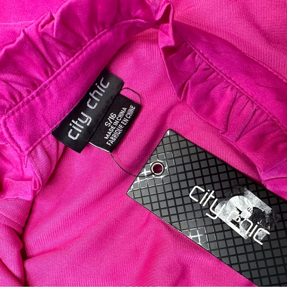 City Chic Halter Neck Maxi Dress Color: Lipstick Sz 16 - Picture 8 of 12